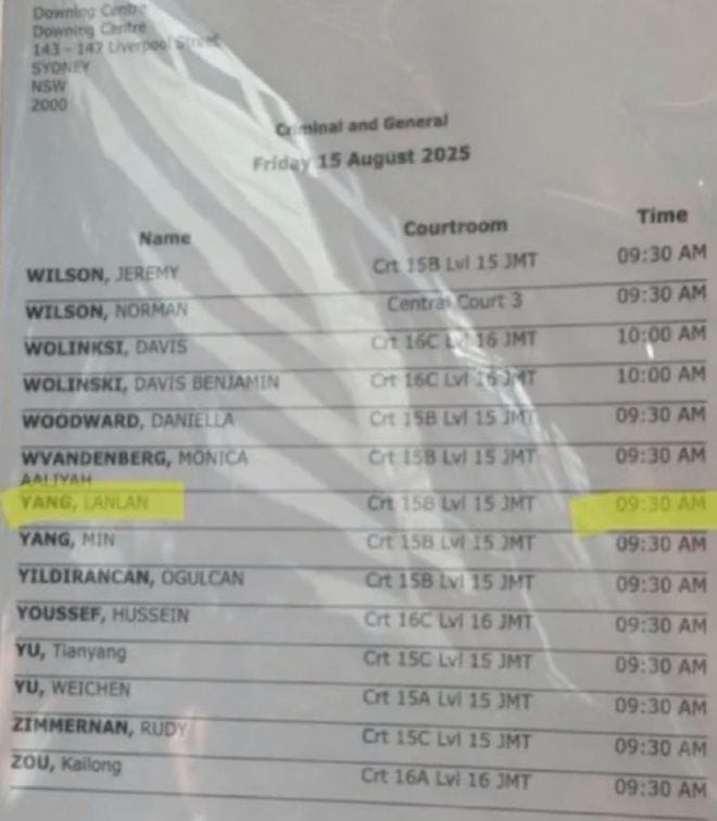 Yang Lanlan Reveals Herself in Court: 10-Minute Video Appearance and Case Update