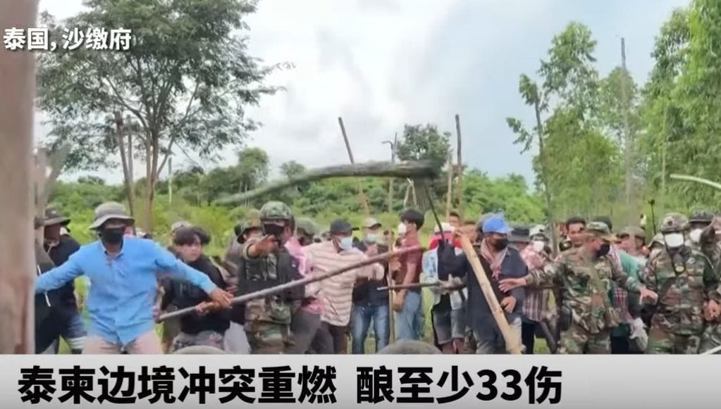 Thailand-Cambodia Border Clash: Stones vs Rubber Bullets, 33 Injured