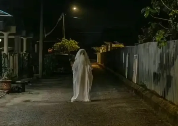 Ghost Prank Ends in Assault