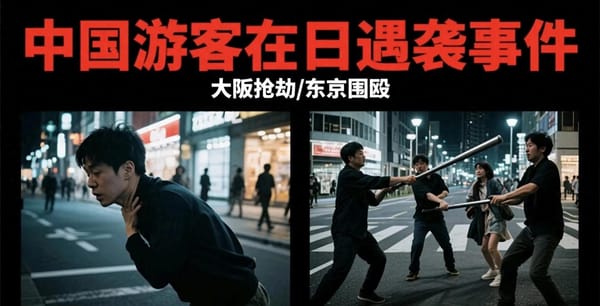19-Year-Old Chinese Student Robbed and Assaulted in Osaka